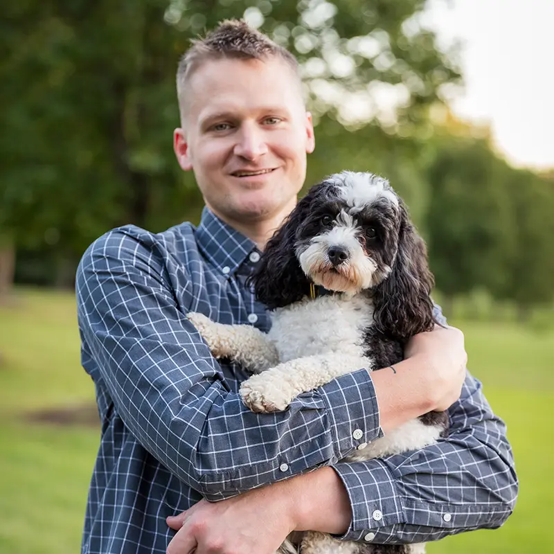 Pet Photography in Fredericksburg VA with Cavapoo
